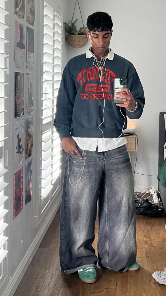 Why Baggy Jeans and Sneakers Work So Well Together