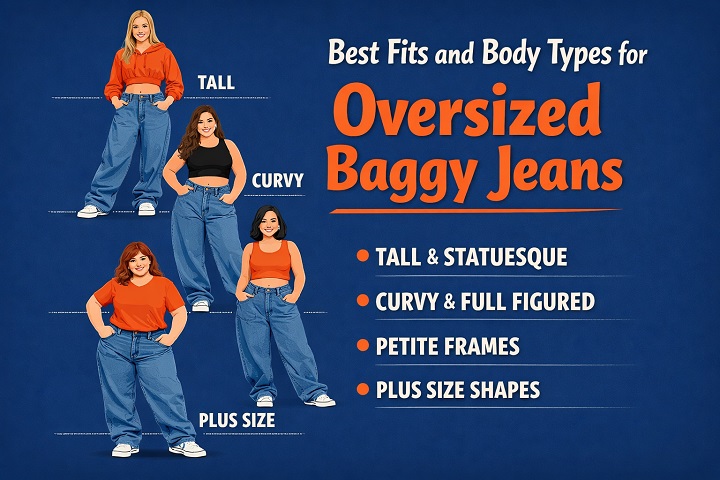 Best Fits and Body Types for Oversized Baggy Jeans