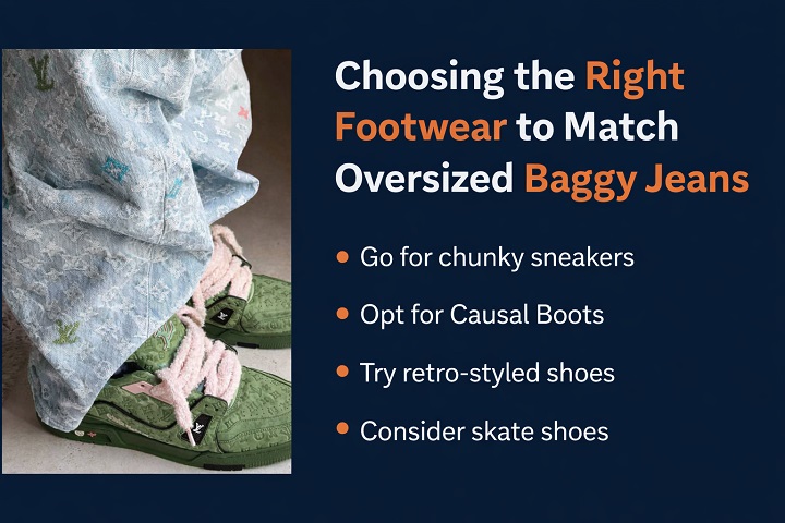 Choosing the Right Footwear to Match Oversized Baggy Jeans