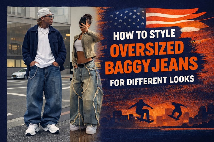 How to Style Oversized Baggy Jeans for Different Looks