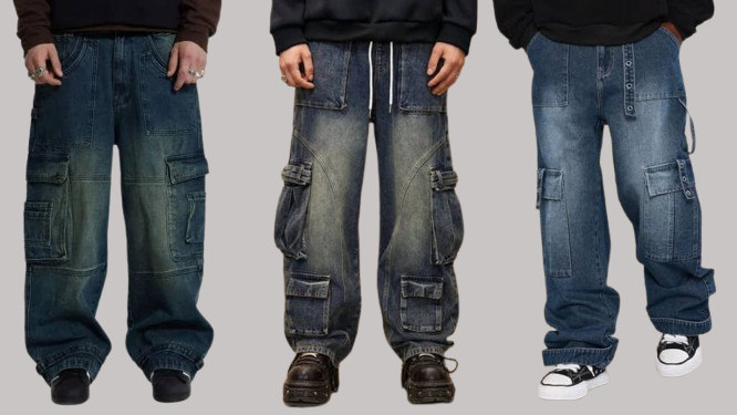 Mens Baggy Cargo Jeans Built for Streetwear Confidence