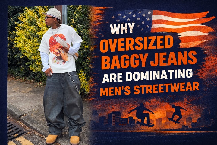 Why Oversized Baggy Jeans Are Dominating Men’s Streetwear