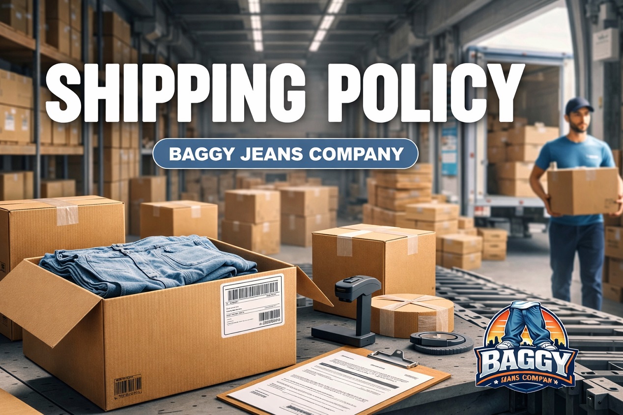 shipping policy baggy jeans company