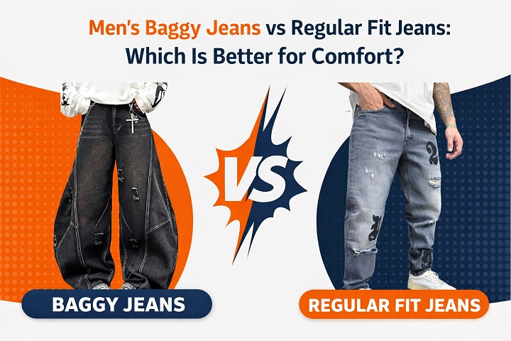 Men's Baggy Jeans vs Regular Fit Jeans: Which Is Better for Comfort?